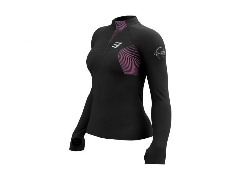 WINTER TRAIL POSTURAL LS TOP W - BLACK